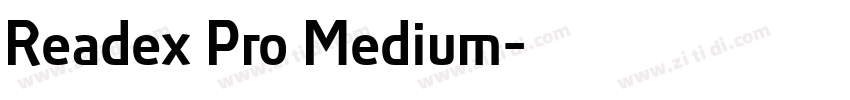 Readex Pro Medium字体转换